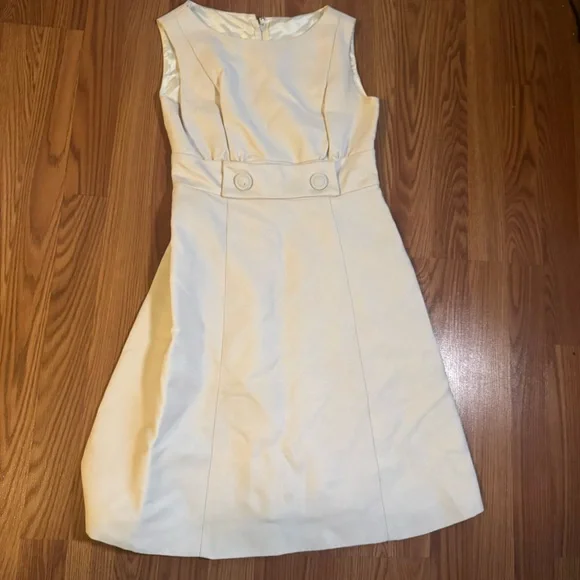 VTG 60’s Emma Domb California White Dress & Coat Set Size S Retro Classic Career - Picture 10 of 16